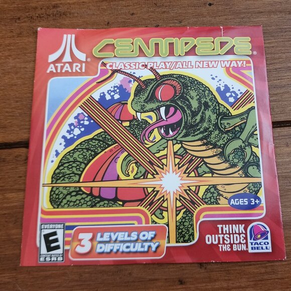 Atari Centipede Taco Bell Promo PC Windows Mac Computer Game NEW - Sealed - Picture 1 of 2